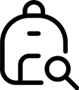 picto noir et blanc avec cartable